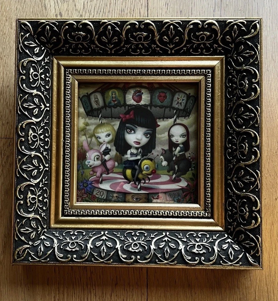 Mark Ryden hochwertige Reproduktion Kunstdruck KLARE HERZEN, GRAUE BLUMEN - Bild 1 von 4