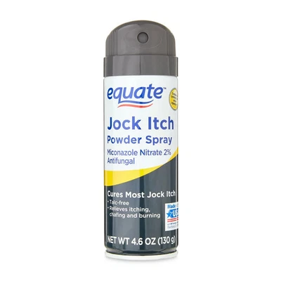 4 Pack Equate Jock Itch Relief Powder Spray Antifungal advance formula 4.6 oz - Image 1 of 4