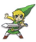 Legend of Zelda Link Character Embroidered 3.25" Tall Iron on Patch
