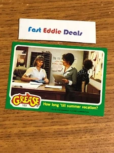 TOPPS 1978 THE GREASE THE MOVIE BUBBLEGUM CARD 103 SANDY AND THE PRINCIPAL - Picture 1 of 2