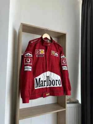 LIAMR Marlboro F1 Racing Red vintage jacket Team Racing Embroidered Jacket