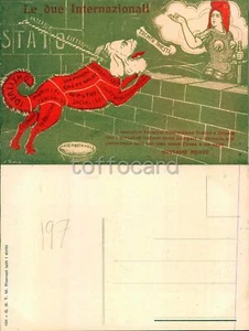SATIRICA WW1-GUSTAVE HERVE'-DUE INTERNAZIONALI-TRENTO TRIESTE-C76-51 - Picture 1 of 1
