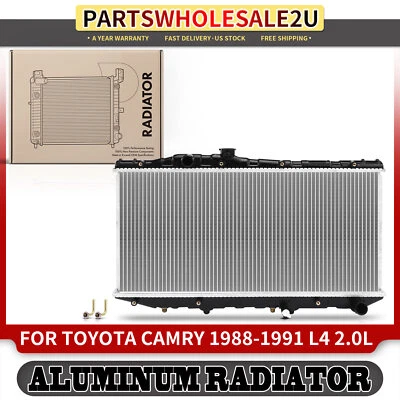 Radiador con enfriador de aceite de transmisión para Toyota Camry 1988 1989 1990 1991 L4 2,0 L Foto 1 de 4