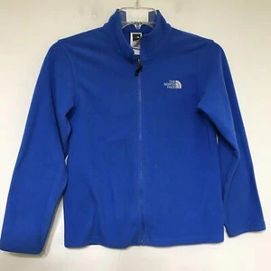 The North Face Sweater Unisex Size L 14-16 Blue Full Zip - Picture 1 of 8