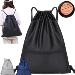 1Pcs Outdoor Sports Drawstring Pocket Waterproof Oxford Zipper Bag - Picture 1 of 22