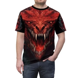The Dragon's Maw Unisex Cut & Sew Tee (AOP) - Picture 1 of 8