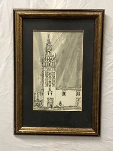 The Tower, Original Watercolor on Paper - Picture 1 of 3