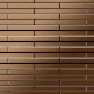 Mosaico azulejo macizo metal titanio cepillado cobre 1,6mm fuerte Avenue-Ti-AB - Imagen 1 de 4