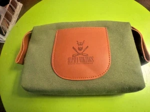 Alpha Vikings Travel Canvas Bag for Men. Color Green. Bag ONLY! - Picture 1 of 3