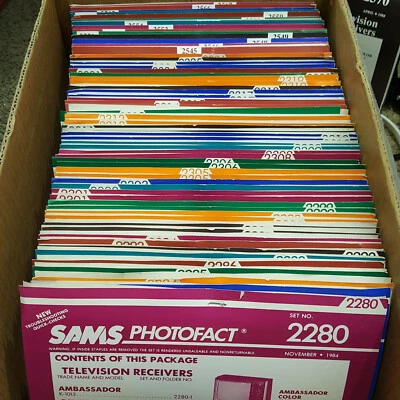 Sams Photofact - TV RECEIVERS Technical Service Data, Lot Choice from 2100-2399 - Image 1 of 4