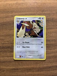 Tarjeta de JCC Pokémon 2009 Supreme Victors - Lopunny 63/147 no holográfica LP - Imagen 1 de 2