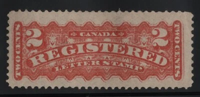 F1 Registration  2c Canada mint well centered - Image 1 of 2