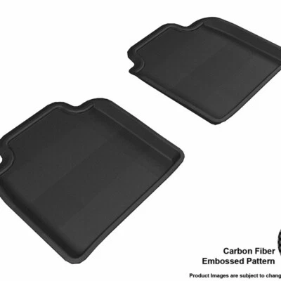 Forros de piso 3D MAXpider preto 2ª linha 2 peças para Lexus LS600h - Imagem 1 de 4