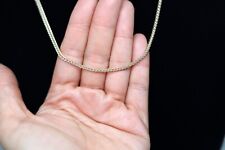 10K Yellow Gold 2mm Wheat Franco Box Chain Necklace 18inch