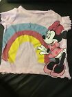 age 9-12 baby girl minnie mouse glitter t shirt 