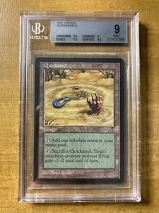 MTG ✨QUICKSAND✨Visions BGS 9 MINT 1997 UNCOMMON Land Raupp Artwork POP 1 ! - Picture 1 of 2