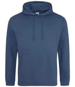 AWDis College Hoodie - MENS Plain Hooded Sweatshirt JH001 Hoody - FREE Delivery - Picture 1 of 57