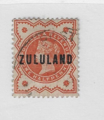 SELLO DE ZULULAND 1888 #1 REINA VICTORIA EMBALAJE ORIGINAL, USADO Foto 1 de 2