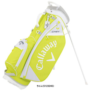Callaway Golf Chev Stand Caddie Bag 23 JM 9 x47in Lightweight 6way Lime 2023 New