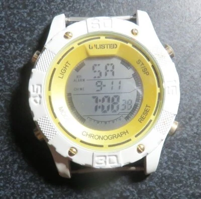 Kenneth Cole 2012 Men's Unlisted UL1215 Digital White Silicone Watch  No Band - Image 1 of 4