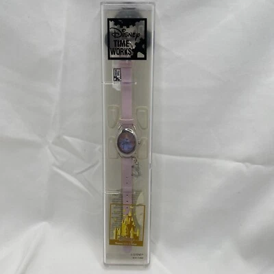 Parques Temáticos Disney - Time Works - Reloj Cenicienta Banda Rosa con Dijes Nuevo en Caja Foto 1 de 4