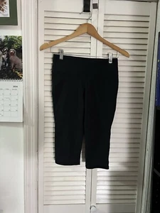 Athleta Knee Length Capri Leggings Black Small - Picture 1 of 7