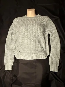 SO light mint green casual knit sweater acrylic, women’s size XS - Picture 1 of 5