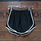 Nike Dri-Fit Shorts Women's Size Small Black/ White Lined Running Active  Gym