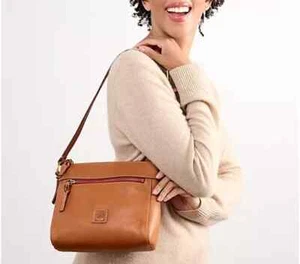 Dooney & Bourke Florentine Leather Allison Crossbody Bag Natural A653282 - Picture 1 of 13