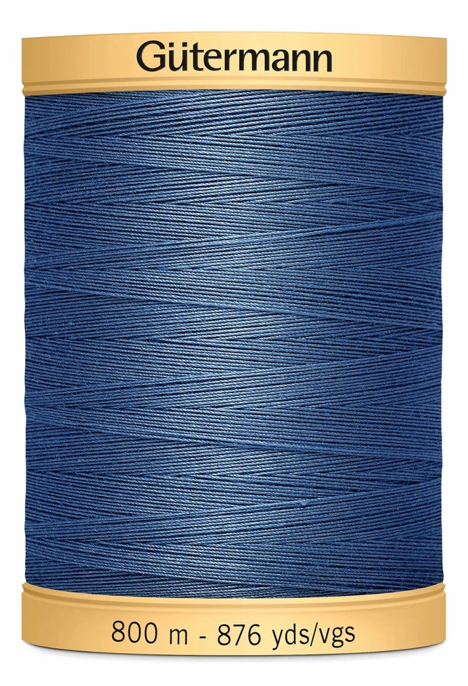 Gutermann Natural Cotton Thread, 800m (876yds) #5624 Indigo Blue - image 1 of 1