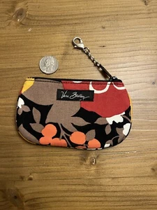 Estuche de identificación Vera Bradley con clip y cremallera AGRIDULCE otoño floral nuevo con etiquetas - Imagen 1 de 4