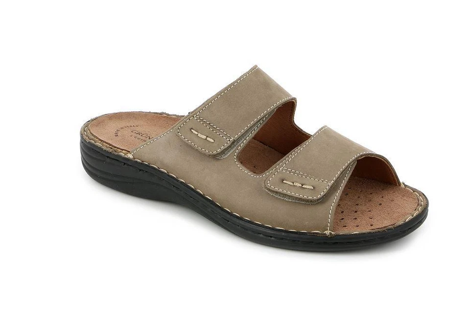 CE0159 GRUNLAND CIABATTA UOMO PLANTARE ESTRAIBILE 2 VELCRI GRÜNLAND   CIABATTE  - Immagine 1 di 1