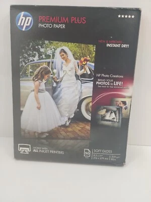 HP CR667A Premium Plus Soft Gloss Photo Paper - 50 Sheets - Image 1 of 4