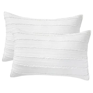 Standard Size Pillow Shams Set of 2, Ultra Soft Breathable 20 x 26 Inches - Picture 1 of 8