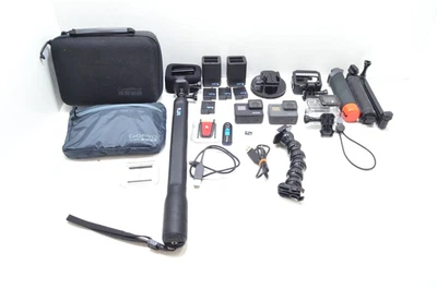 GoPro HERO7 Black & HERO5 Action Camera Set w/ Accessories Tested Working Japan - Image 1 of 4