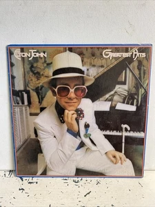Elton John Greatest Hits Vinyl Music Record - Imagen 1 de 5