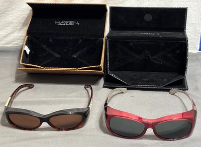 Lote GAFAS DE SOL HAVEN Fit Over Candice ESCUDO SOLAR Lente Polarizada TORTUGA Mujeres Foto 1 de 4