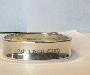 💎 Tiffany & Co. 1837 Square Wide Concave Sterling Silver Bangle Bracelet 56.3 g - Picture 1 of 24