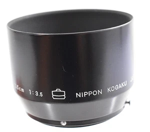 MINTY! GENUINE NIPPON KOGAKU RANGE FINDER CAMERA LENS HOOD F= 13.5cm 1:3.5 - Picture 1 of 3