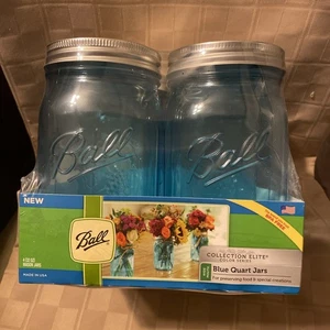 Wide Mouth Collectable Ball Quart Jars  - Picture 1 of 6