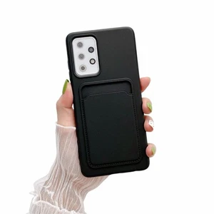 Case For Samsung S21 With Card Holder in Black - Zdjęcie 1 z 8