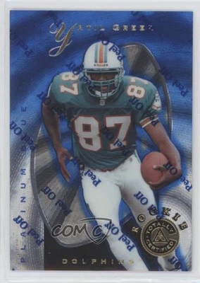 1997 Pinnacle Totally Certified Platinum Blue /2499 Yatil Green #136 Rookie RC - Image 1 of 2
