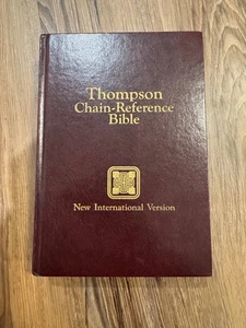 Thompson Chain-Reference Study Bible NIV Red Letter 1986 Burgundy with tabs - Bild 1 von 10