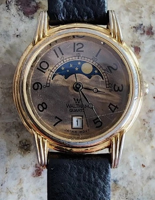 Reloj Waltham fase lunar vintage para mujer.  Batería Nueva, Manteniendo Excelente Tiempo Foto 1 de 4