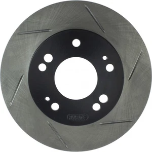StopTech For Mitsubishi Eclipse 1990-2001 Brake Rotor Slotted Front Driver Side - Picture 1 of 8