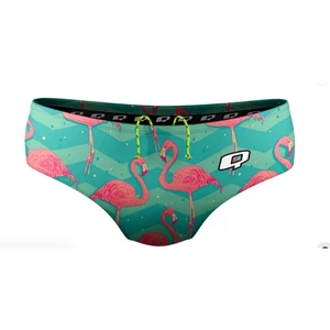 Q Activewear Swimwear Flock of Flamingos Classic Brief Swimsuit Size 30 - Picture 1 of 4