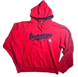 Gongaza Bulldogs Washington State Embroidered Red and Blue Hoodie - Picture 1 of 8