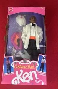 NEW Vintage Barbie Costume Ball Ken African American Doll 1990 Pirate Genie - Picture 1 of 10