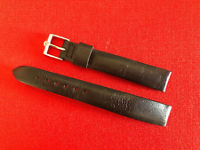 Vintage Genuine OMEGA Black Calfskin Leather 14mm Wrist Watch Band 9/16