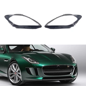 For Jaguar F-TYPE 14-2020 Headlight Cover Lens Glass Shell Front Headlamp 1 Pair - Imagen 1 de 22